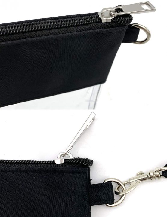 KOSTOO Clear Crossbody Purse Bag, Gym Zippered Tote Bag Clear Toiletry Bag Clear Gameday Bag with Adjustable Shoulder Strap and Wrist Strap - Image 2