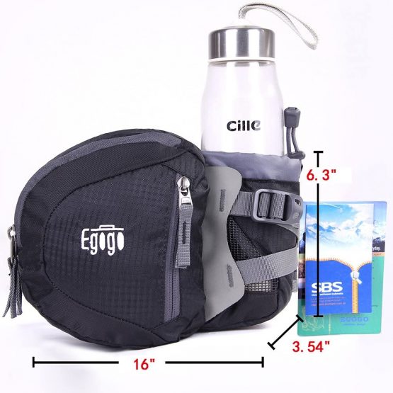 EGOGO S2209 Sports Bumbag with Water Bottle Holder for Travel, Hiking, Cycling - Image 2