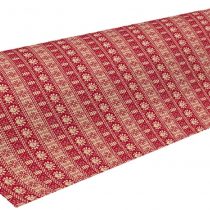 Clairefontaine Recycled Kraft Long Roll, 50 m x 0.70 m - Red Fair isle Christmas
