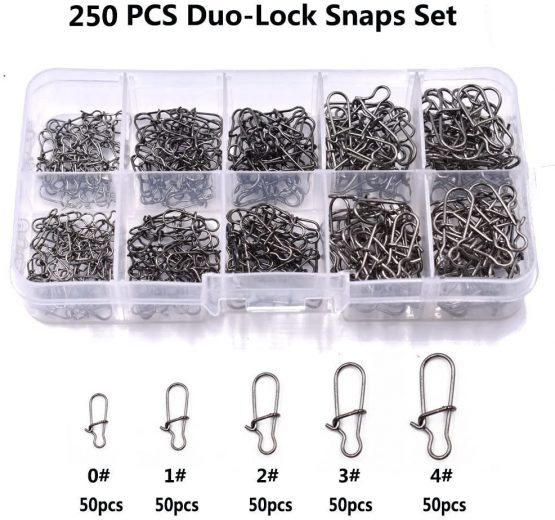 Phad Fishing 150pcs/250pcs High Strength Duo-Lock Snaps Set Made of Stainless Steel for Hook to Line Connectors - Image 2