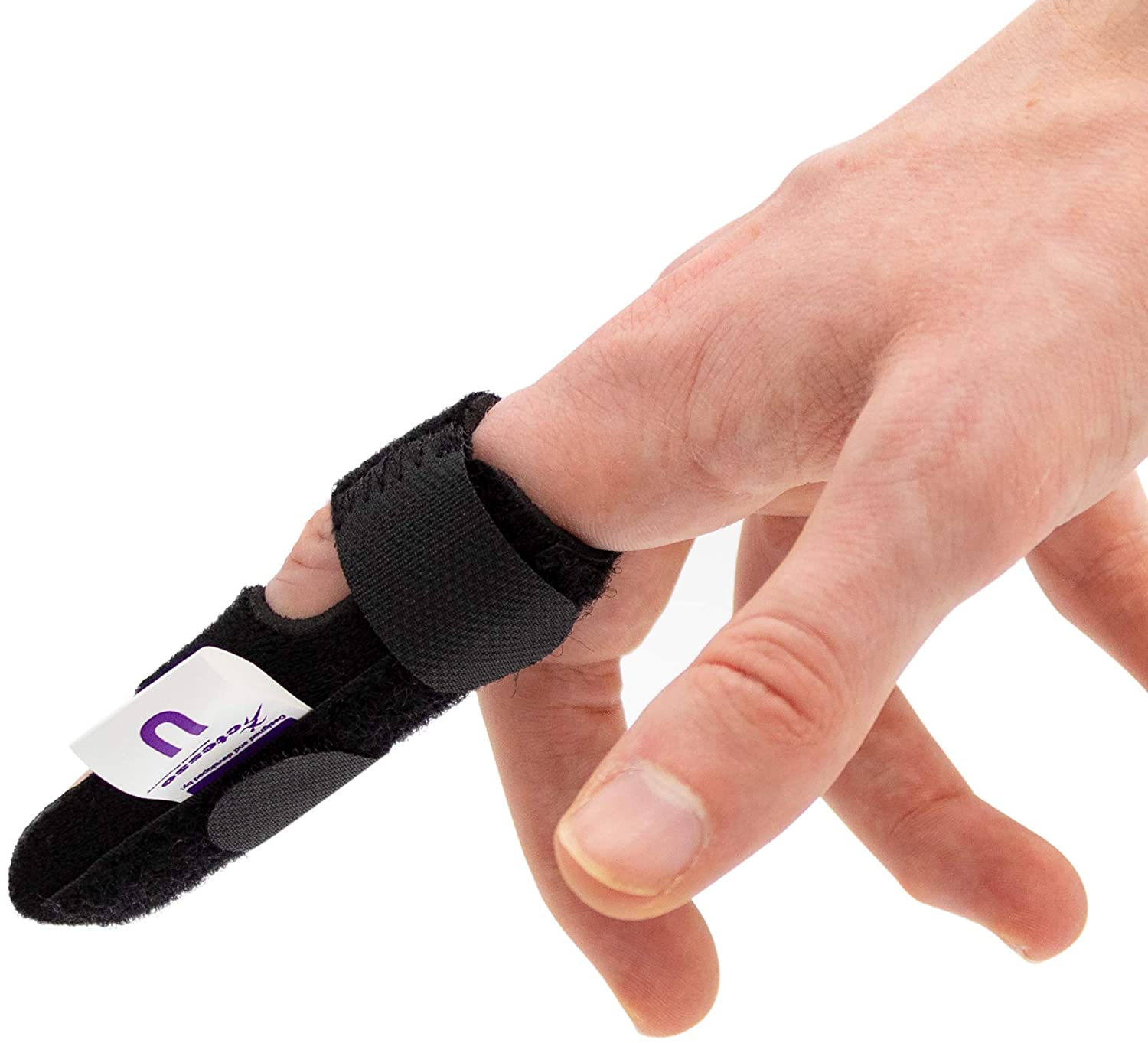 Actesso Neoprene Finger Splint Brace, Injury Support for Mallet Finger Trigger Finger, Finger Pain, & Broken Finger