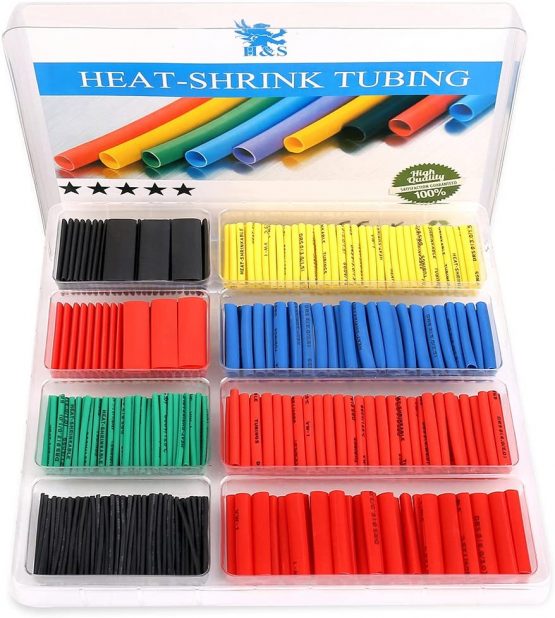H&S 532pcs Heat Shrink Tubing Cable Sleeve Heat Shrink Wrap Tube Sleeving Electric Insulation Protection Kit