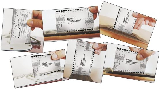 Elagon UK (ARL) Pro Care Kit Accessories - String Action Ruler/Action Gauge. Metallic Ruler For Measuring Several Guitar/Strings Settings For Optimum Setup and Playability. For All Electric Guitars, Acoustic Guitars, Classical Guitars, Bass Guitars and Other Stringed Instruments. - Image 3
