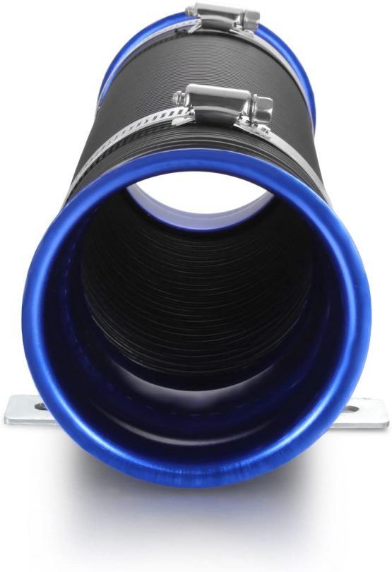 Universal(76mm) Cold Air Intake Flexible Induction Pipe Hose Kit Blue Black From Madlife Garage - Image 4