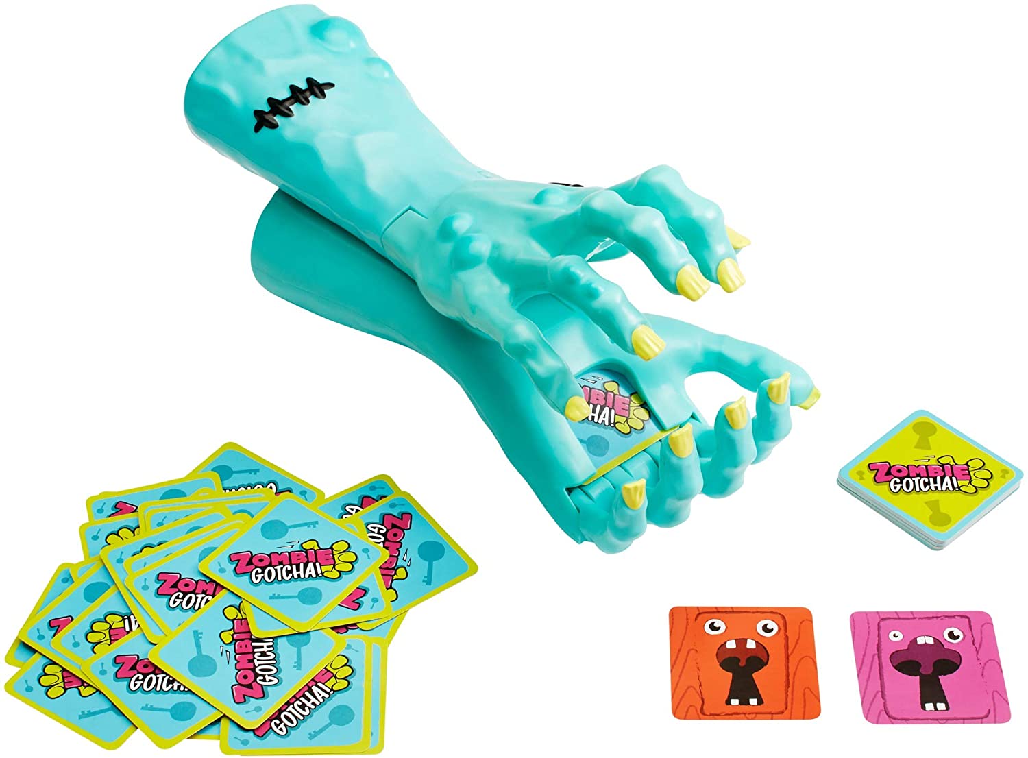 Zombie GOTCHA Kids Game with Zombie Hands and Cards, for 5 Year Olds and up, Multicolor, Small - Image 3