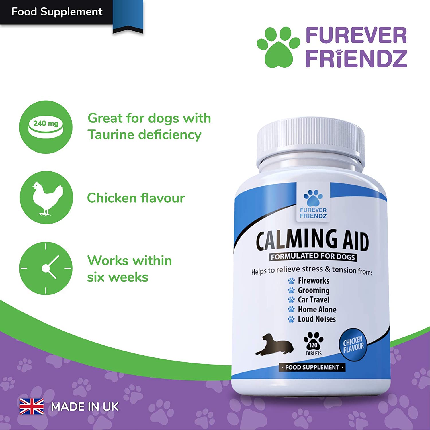 Natural Calming Supplements for Dogs 120 Non Drowsy