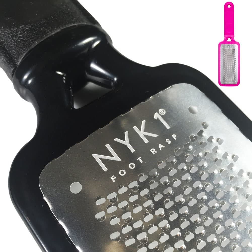 RUSTPROOF Foot File Callus Remover for Feet with Catcher (XL Size) NYK1 MEGAFILE Foot Files for Hard Skin Remover for Wet & Dry Use