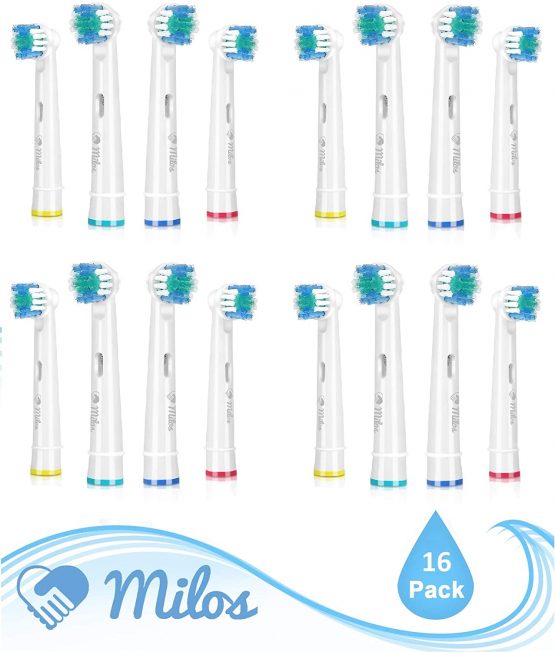 Oral B Compatible Electric Toothbrush Heads - Milos for Braun Oral B Toothbrush Head Replacement 16 Pack - Image 4