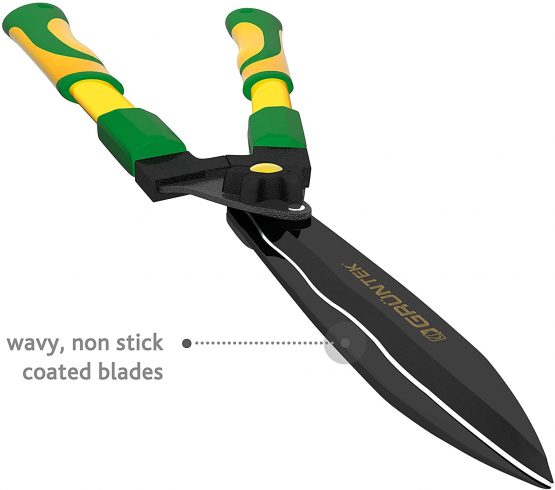 GRÜNTEK Hedge Shears TEFLON PIKE (Hecht) 560 mm, Shrub Shears with Serrated Edges and Double-Teflon Coating. Satisfaction Guarantee: 21 Days - Image 4