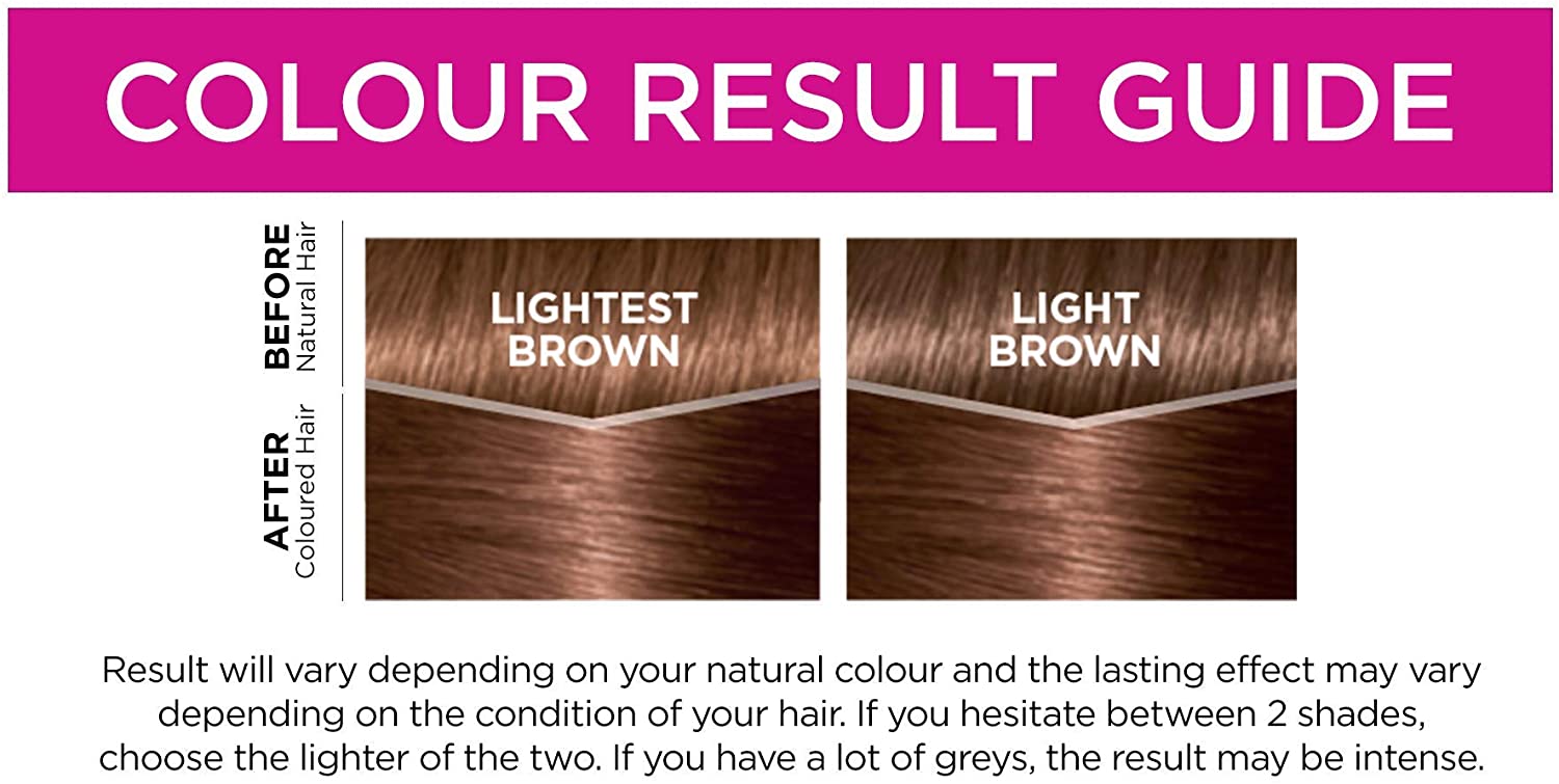 L'Oreal Paris Casting Creme Gloss Brown Semi-Permanent Hair Dye, Blends Away Grey Hair Leaving A Radiant Hair Colour, 600 Light Brown Pack of 3 - Image 4