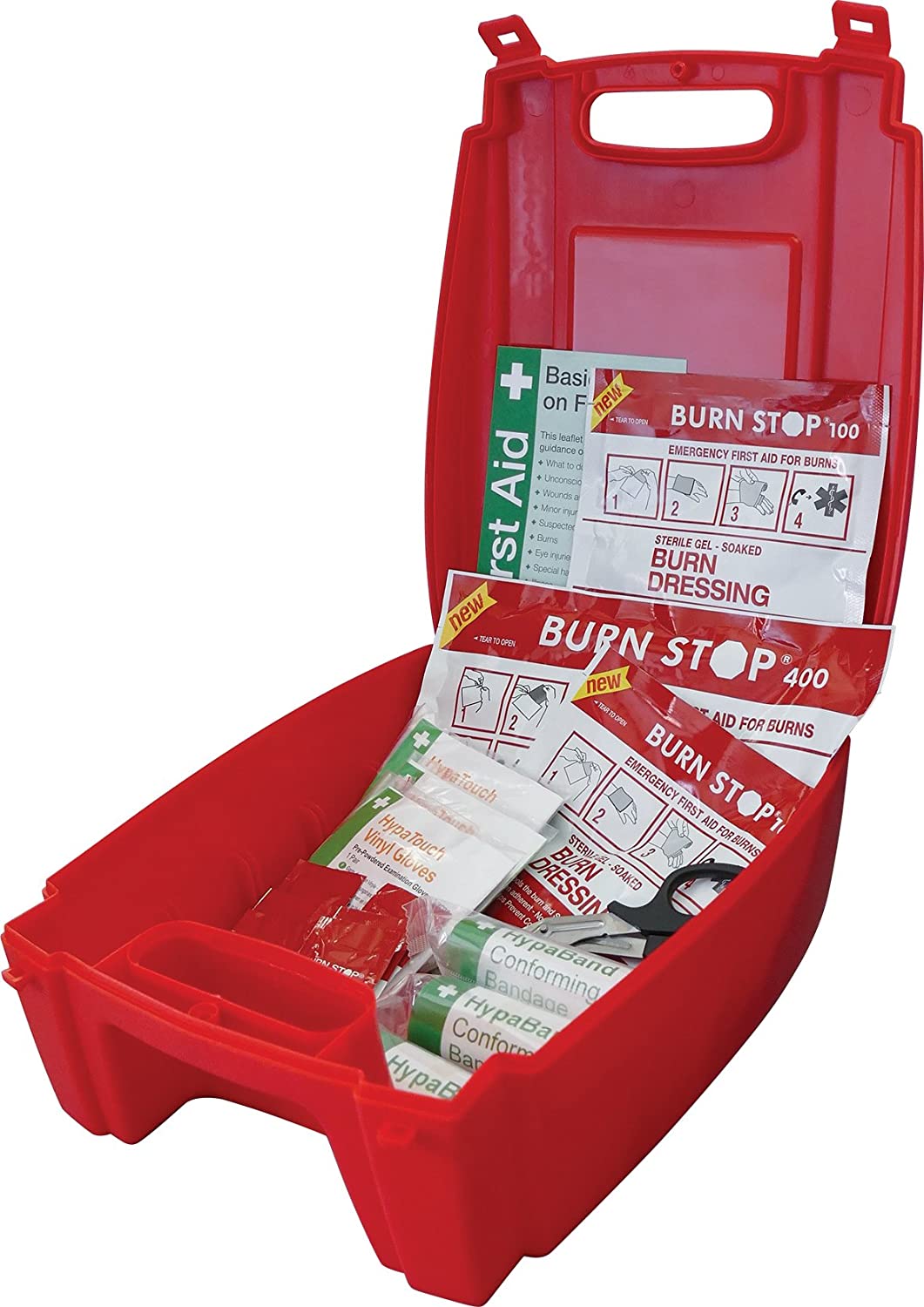 Safety First Aid Group Evolution HypaSoothe Burns First Aid Kit, Medium - Fully Stocked, Red - Image 2