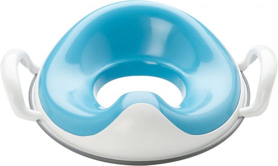 Prince Lionheart Weepod® Toilet Trainer | Anti-Microbial | Toilet Training | Splash Guard | Support Handles | Storage Loop |Wipe Clean | Strong & Stable – Berry Blue