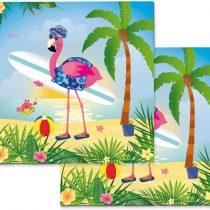 Folat - Flamingo Napkins - 33x33 cm - 20 pieces
