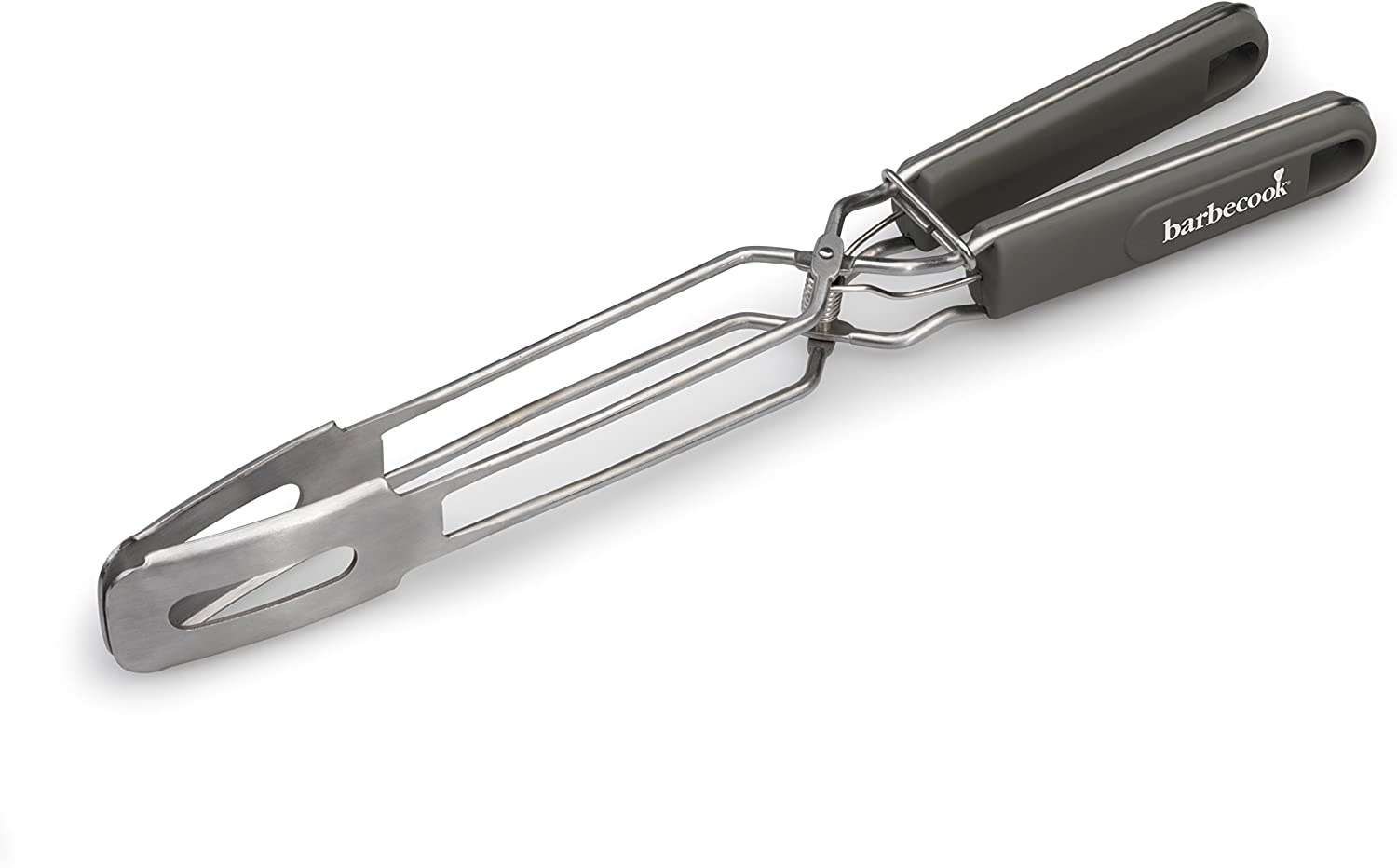 Barbecook 2230040400 Medium Army Style Tongs - Black, 38x7x5.5 cm