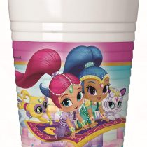 Generic PR89216 Pack of 8 Plastic Shimmer and Shine Glasses, Multicoloured