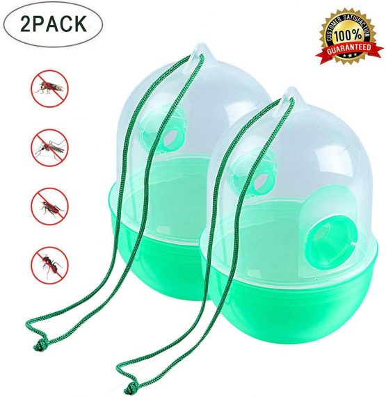 Ram 2 X Hanging Wasp Traps Honey Making Bee Houses Hornets Bee Trap Killer Insect Catcher Garden Lawn - Image 2