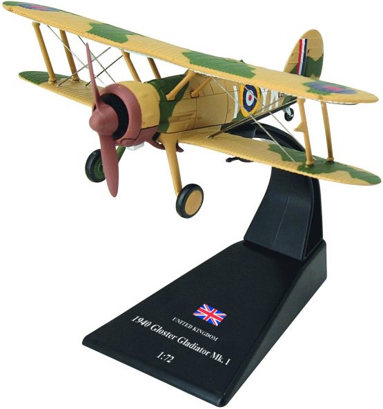 Amercom 28. 1/72 Gloster Gladiator Mk1 RAF Early War Fighter
