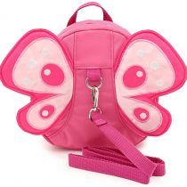 BTSKY Baby Butterfly with Wings Walking Safety Harness Reins Toddler Child Kid Strap Backpack Bag (Pink)