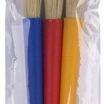 Jumbo Plastic Round Tip Brushes 3pcs