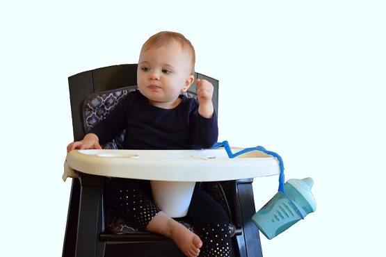 Cup Catcher by Brilli Baby - Catches The Cup, Keeps it Close and Clean (Blue/Aqua) - Image 3