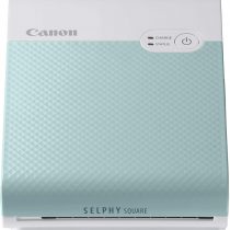 Canon SELPHY SQUARE QX10 Portable Colour Photo Wireless Printer (Mint Green) - A compact WiFi printer that prints quality square photos and connects directly to your smartphone