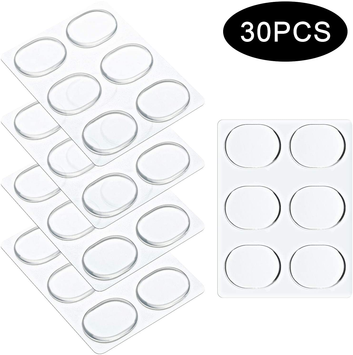 Drum Dampeners Gel Pads Silicone Drum Silencers Dampening Gel Pads Non-toxic Soft Drum Dampeners for Drums Tone Control (30 Pieces