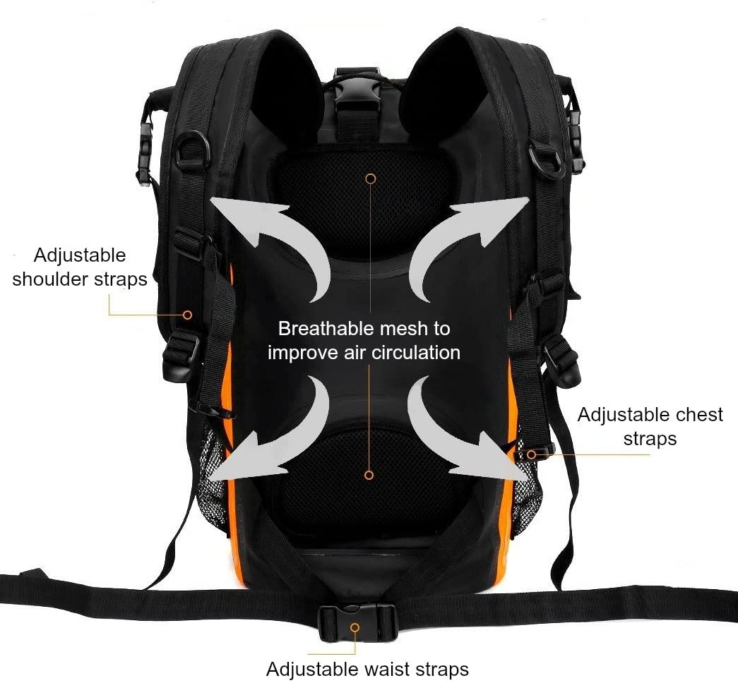 Premium 35L Waterproof Dry Bag Backpack, Sack with Phone Dry Bag - Image 2