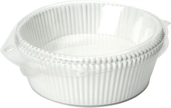 Dexam 17841132 17 x 6.5 cm 18 cm Round Cake Liners Siliconised Paper, Pack of 50, Aluminium, White, 18cm