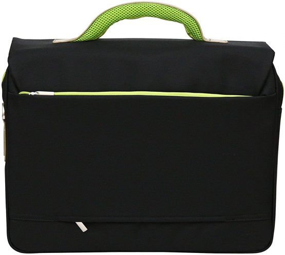 Tassia Laptop Briefcase - Flapover Opening with Adjustable Shoulder Strap - Image 4