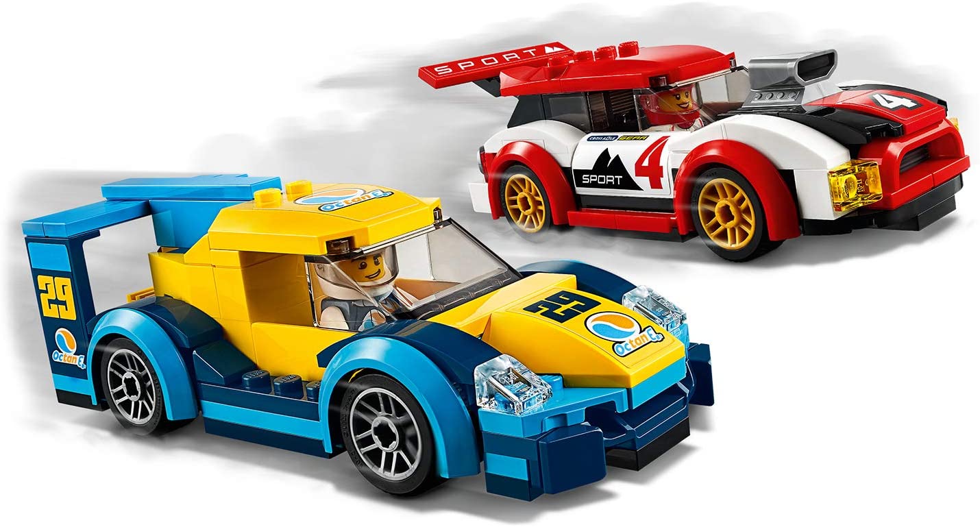 LEGO 60256 City Nitro Wheels Racing Cars Toy with 2 Race Drivers Minifigures, Rally Vehicles for Kids 5+ Year Old - Image 2