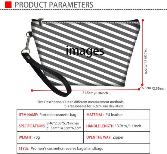 HUGS IDEA Greyhound Flower Fashion Makeup Storage Bag Ladies Travel Waterproof Toiletry Pouch - Image 2