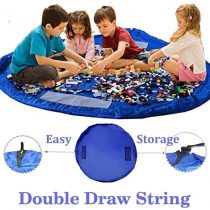 Toy Storage Bag,Children Play Mat,Large Tidy Bag, Foldable Baby Kids Rug, Portable Child Toys Organizer, Drawstring Bag 60 inch(150cm)