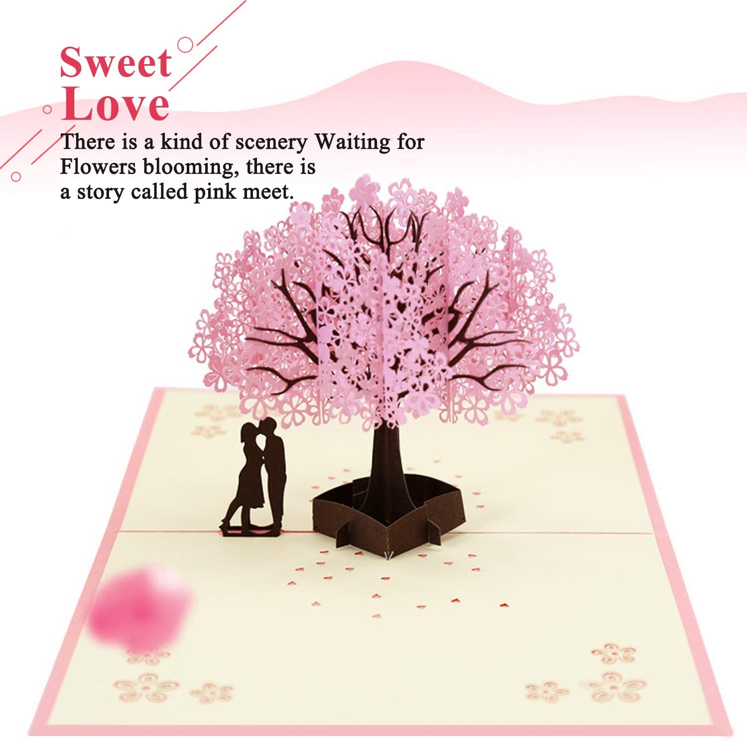 AOBETAK 3D Pop Up Greeting Card with Envelope for Wife Husband Her Him Boyfriend Girlfriend - Image 4