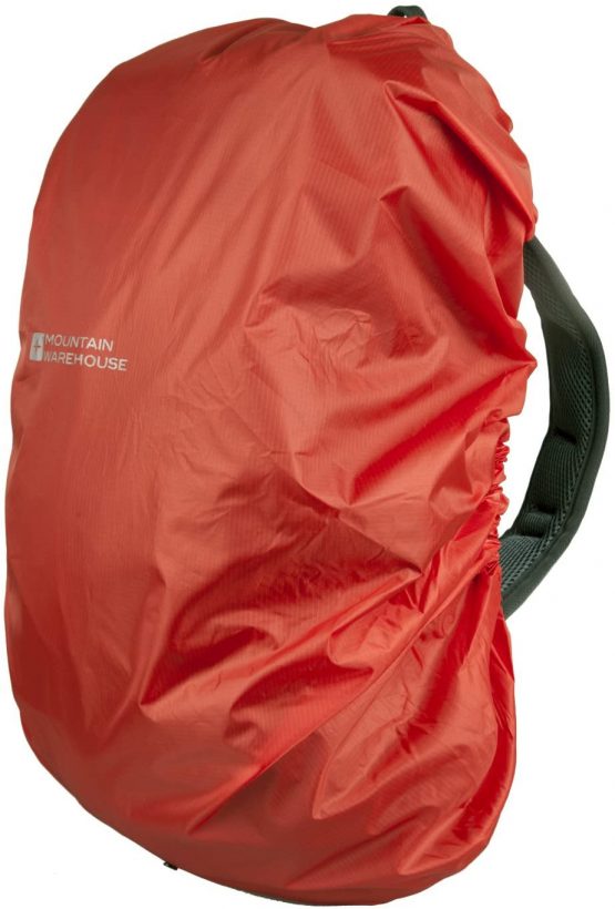 Mountain Warehouse Large Rucksack Rain Cover 55-100L, Shower Proof Backpack Protection, Packed in a Bag Rainproof Cover, Ripstop drawstring bag -For travelling, Walking - Image 3