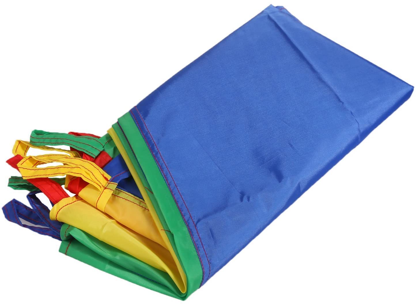 LEADSTAR Kids Play Parachute Multicolored Play Tent with 8 Handles,Kids Rainbow Parachute Toy,Outdoor Indoor Play Equipmen Lawn Games Picnic Blanket Mat(6Ft) - Image 4