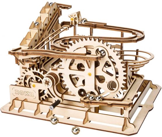 ROBOTIME Mable Run Wooden Model Kits for Adults 3D Puzzle Construction Building Craft Kits to Build for Teens