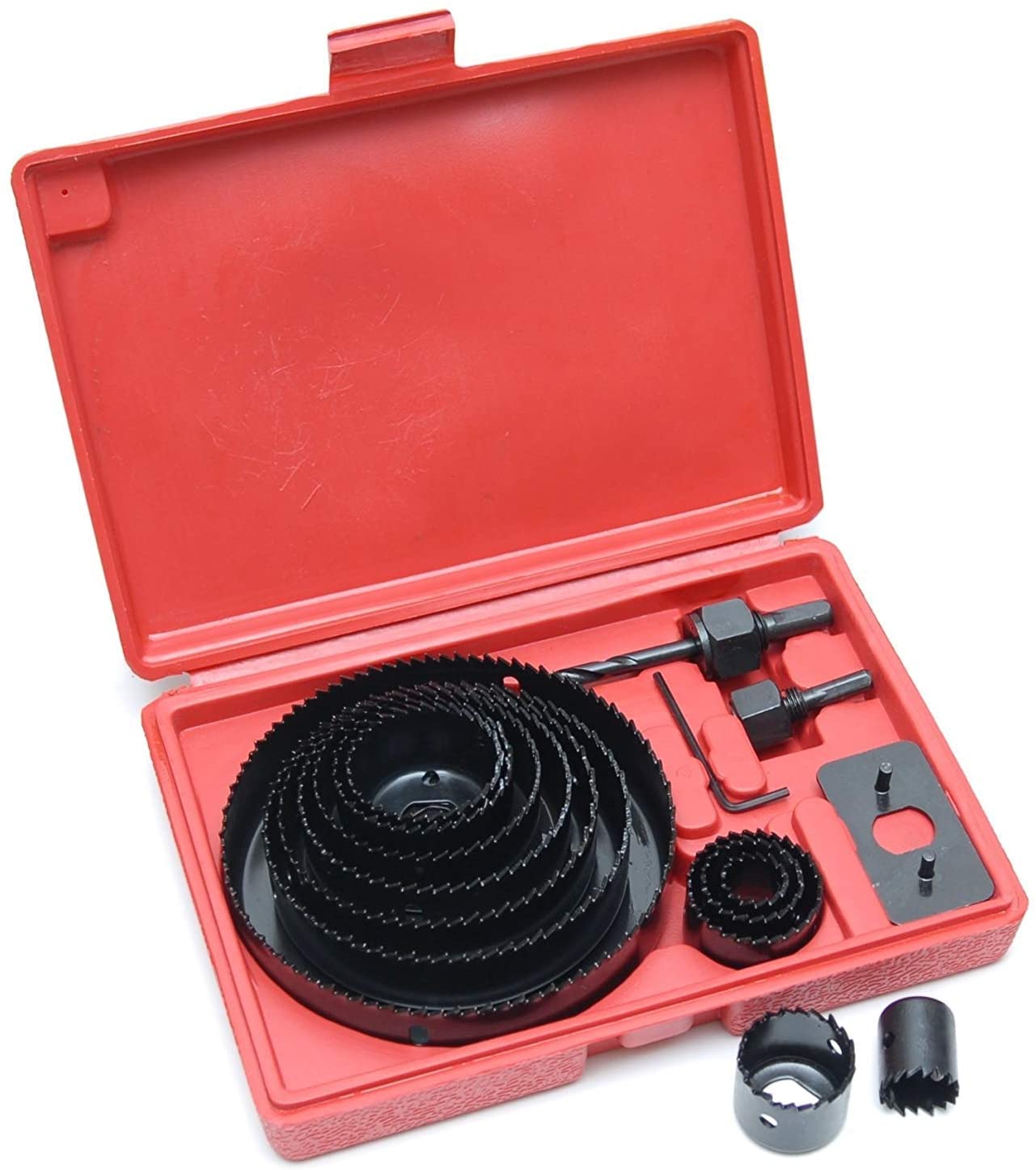 Rolson 58139 16 pc Hole Saw Kit, Not_applicable, 16 Pieces