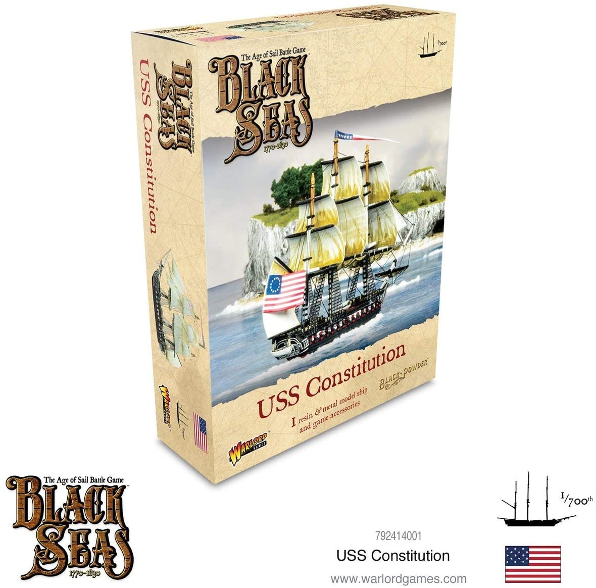 Warlord Games - Black Seas: USS Constitution (792414001), Mittel - Image 2