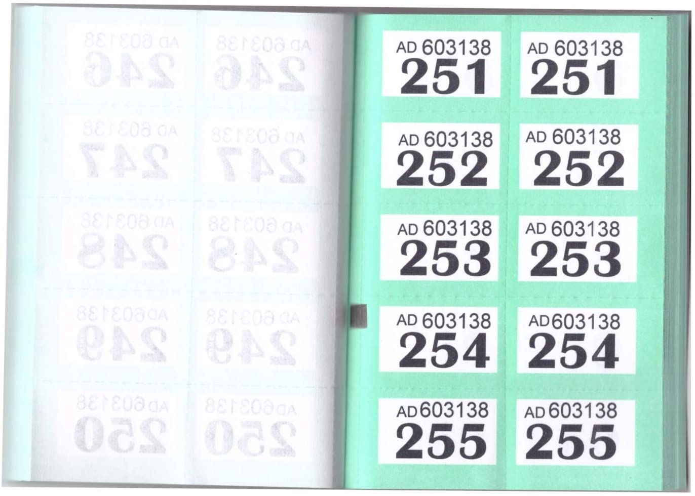 4 x Books of Cloakroom and Raffle Tickets - 1 -1000 Tombola Draw Numbered Charity Events Prize Draw Lucky Draw - Image 2