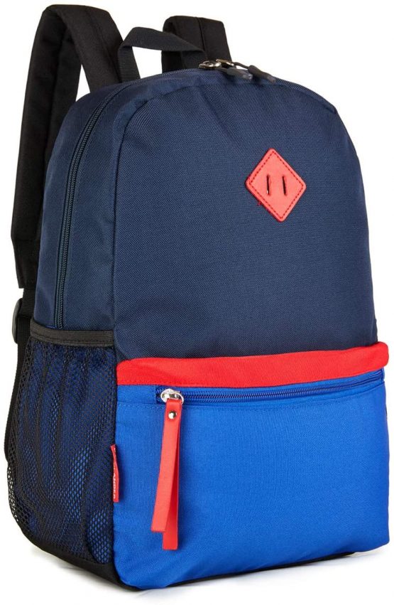 HawLander Kids Backpack, School Bag for Boys Aged 3 to 6 Years, with Chest Strap, Navy Blue - Image 2