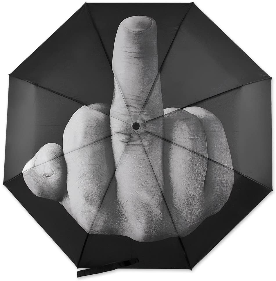 Distinctive Style Middle Finger Umbrella, Funny Folding Umbrella