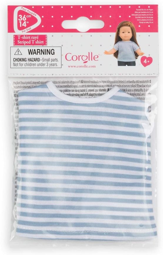 Corolle 210790 MC T-SHIRT RAYÉ-GRIS, multicolored, 0 - Image 2