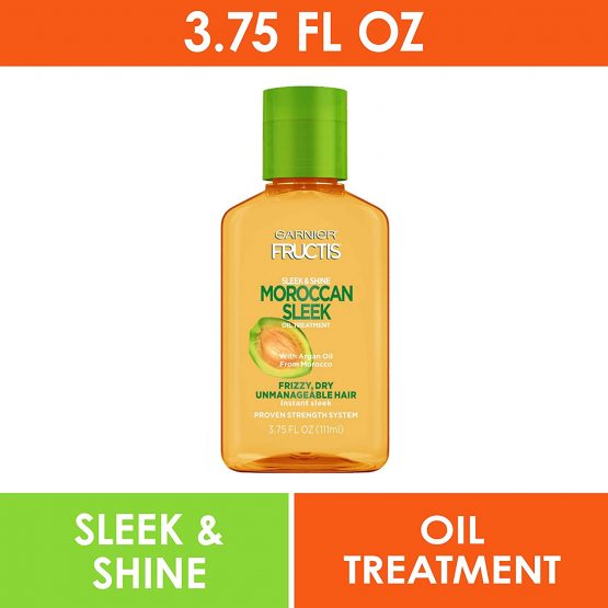 Garnier Fructis Sleek & Shine Moroccan Sleek Oil Treatment, Frizzy, Dry Hair, 3.75 fl. oz. - Image 3