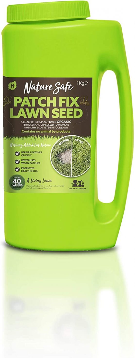 Nature Safe Reseed Lawn Patch Fix 1kg, Brown