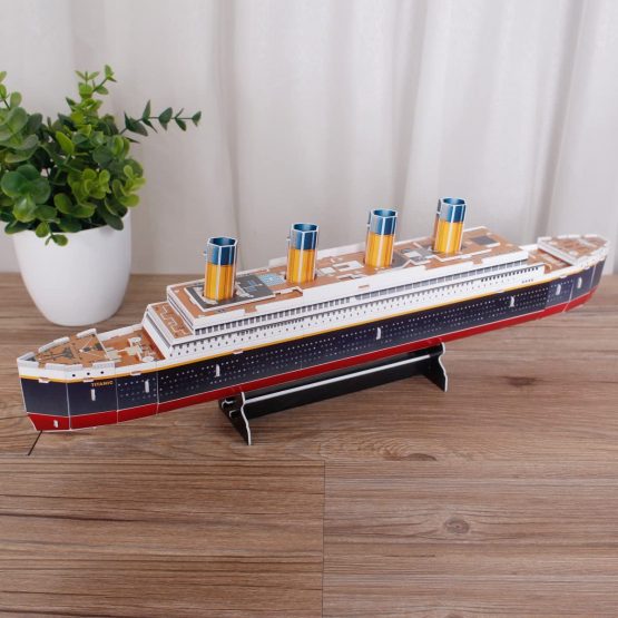 CubicFun 3D Puzzles Titanic Model Kits Ship and Boat Jigsaw Puzzles for Kids and Adults, Paper DIY Toy Gift and Decoration, 35 Pieces - Image 3