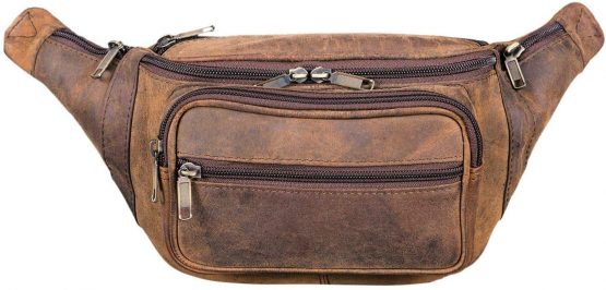 STILORD Belt Bag Genuine Leather, Colour:Colorado - Brown - Image 3