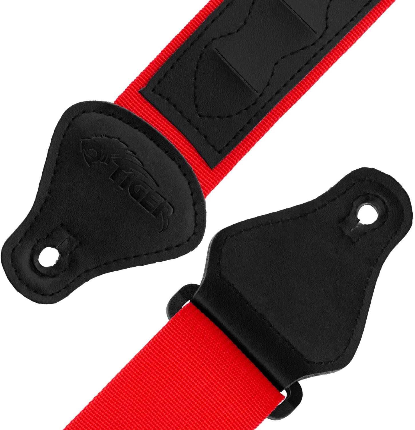 TIGER UAC4-RD Ukulele Strap for Soprano Concert, Tenor and Baritone Ukes with Pick Holders Red - Image 4
