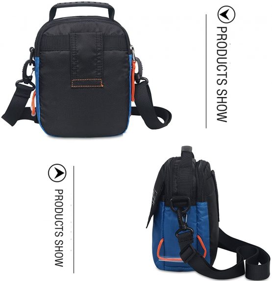 JAKAGO Waterproof Shoulder Bag Universal Small Messenger Bag Handbag Mobile Phone Pouch Cross Body Bag Belt Purse with Shoulder Strap for Outdoor Sport Travel Hiking Camping - Image 3