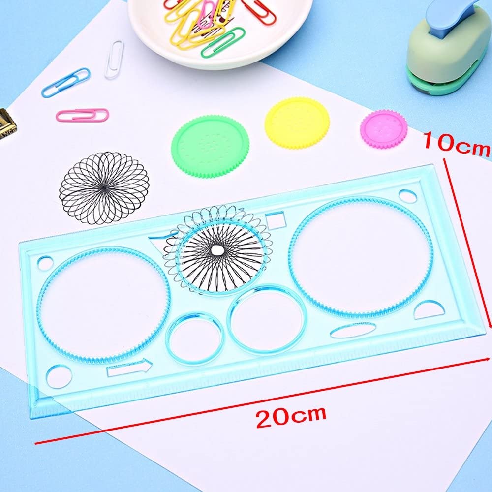 JZK Set reusable plastic drawing Spirograph set - Image 2