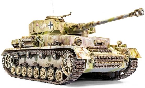 Airfix A1351 Panzer IV Ausf.H Mid Version Military Vehicle - Image 3